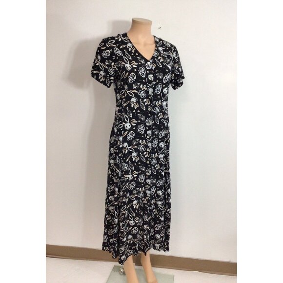 Sigrid Olsen Floral Maxi Dress Womens 6 - Picture 6 of 8